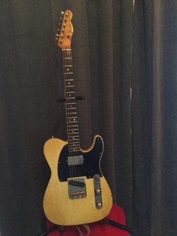 Another killing guitar. 1969 rosewood tele neck that I bought from Kevin Belz, Mark Jenny body, Throbak SLE 101+, don't remember single coil but possibly Harmonic Design. Another killing guitar. 1969 rosewood tele neck that I bought from Kevin Belz, Mark Jenny body, Throbak SLE 101+, don't remember single coil but possibly Harmonic Design.